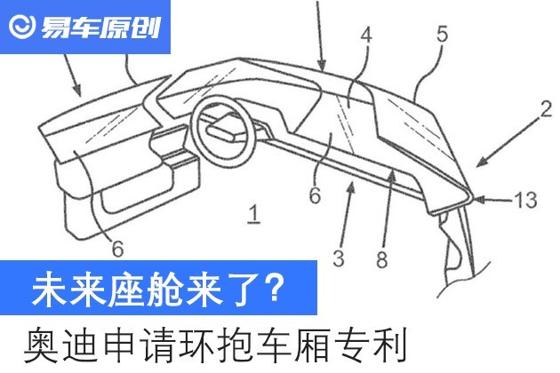 未来座舱来了？奥迪申请环抱车厢专利