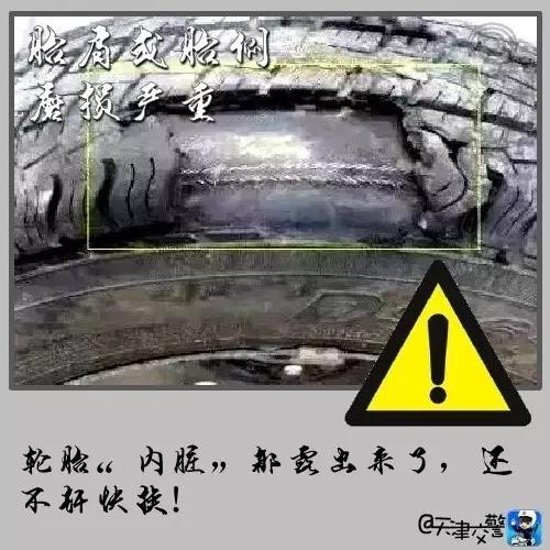 交警提醒：出现这8种情况，再不换轮胎就是玩命！！