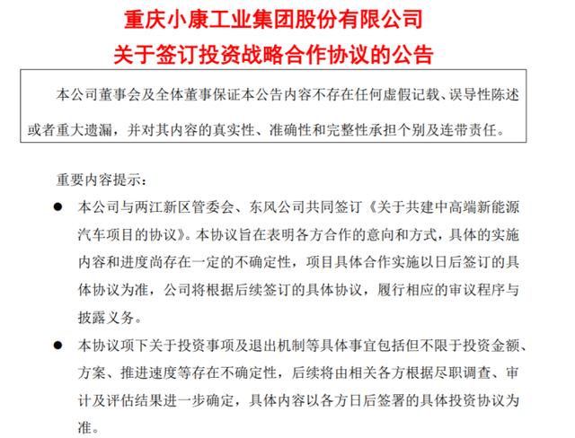 金康新能源获重庆政府投资20亿元，中高端产品使用“东风赛力斯”品牌