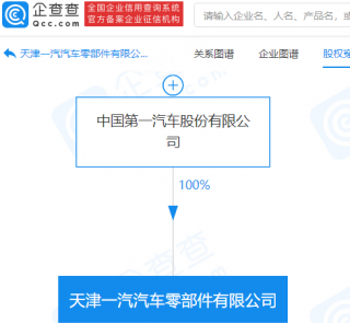 中国一汽成立汽车零部件公司，注册资本2亿元