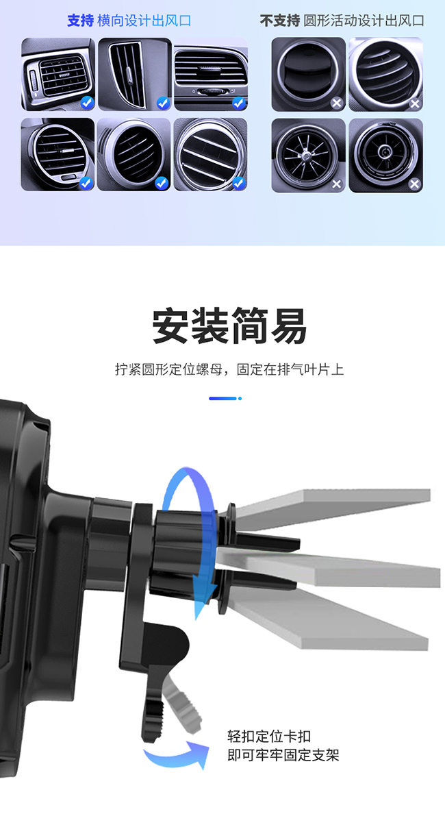 爱奇丽 | 小奇四代 智能车载无线充