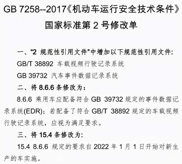 2022年新车强制安装“黑匣子”？行车记录仪：我还能刚两年