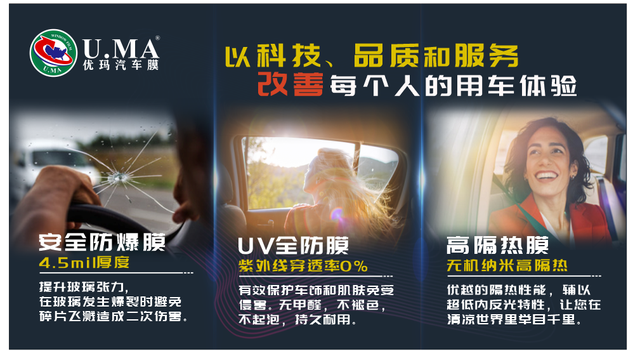 优玛汽车膜蝉联“3.15产品和服务质量诚信承诺”主题活动多项荣誉殊荣