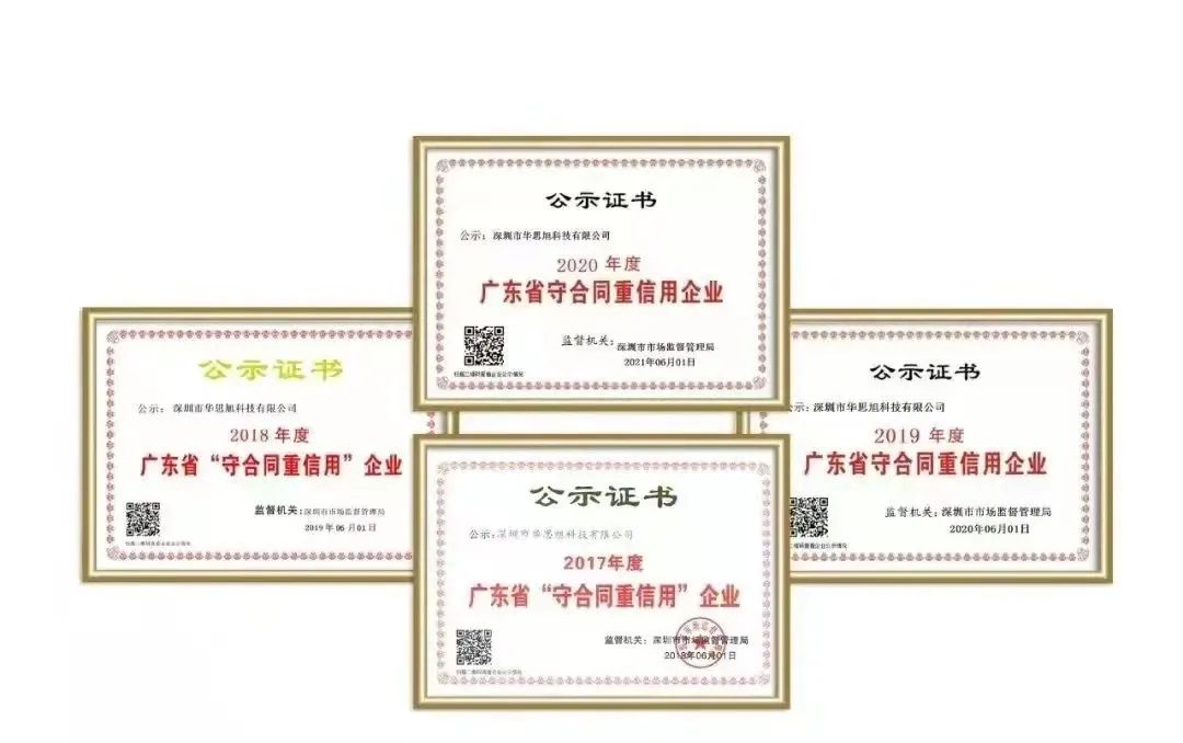 喜讯 | 华思旭荣获质量领先及信誉保障等多项荣誉称号！