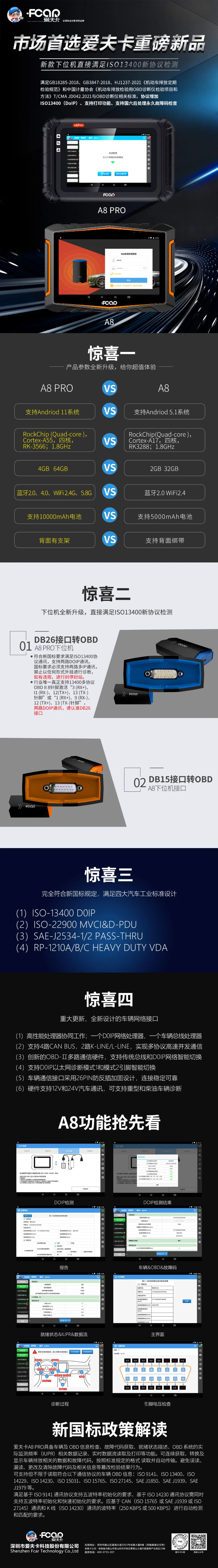新国标协议ISO13400检测直接满足，A8 PRO重磅新品功能抢先看！