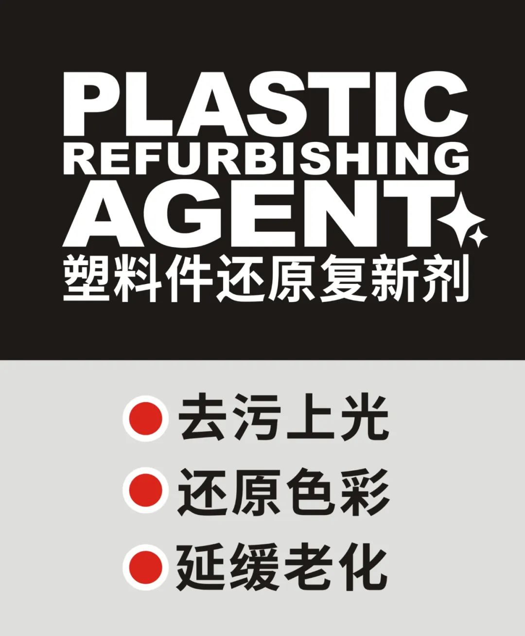 一喷一擦，还原本色，卫斯理塑料件还原复新剂