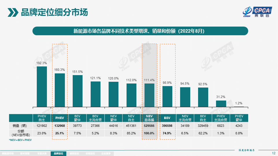 2022年8月份全国新能源市场深度分析报告