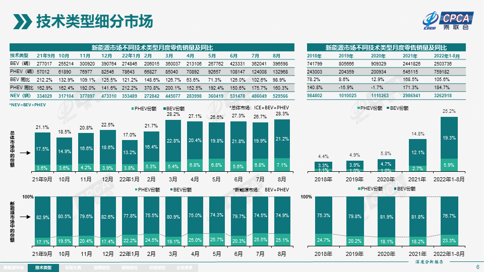 2022年8月份全国新能源市场深度分析报告