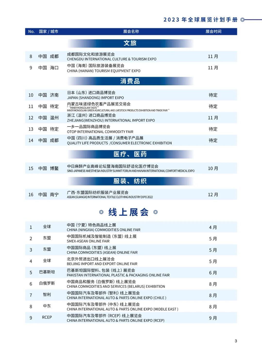 请查收！《西麦克展览2023年全球展览计划手册》