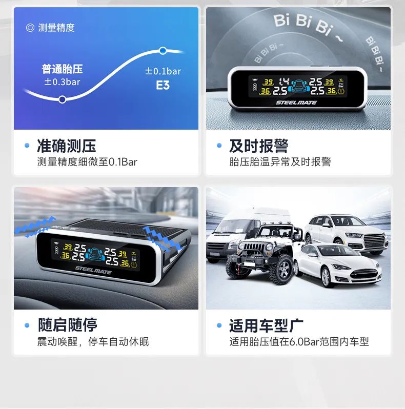 铁将军:你的胎压够直接吗？原来能这样区分！