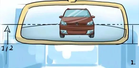 汽车的后视镜怎样调整 并判断车距吗？