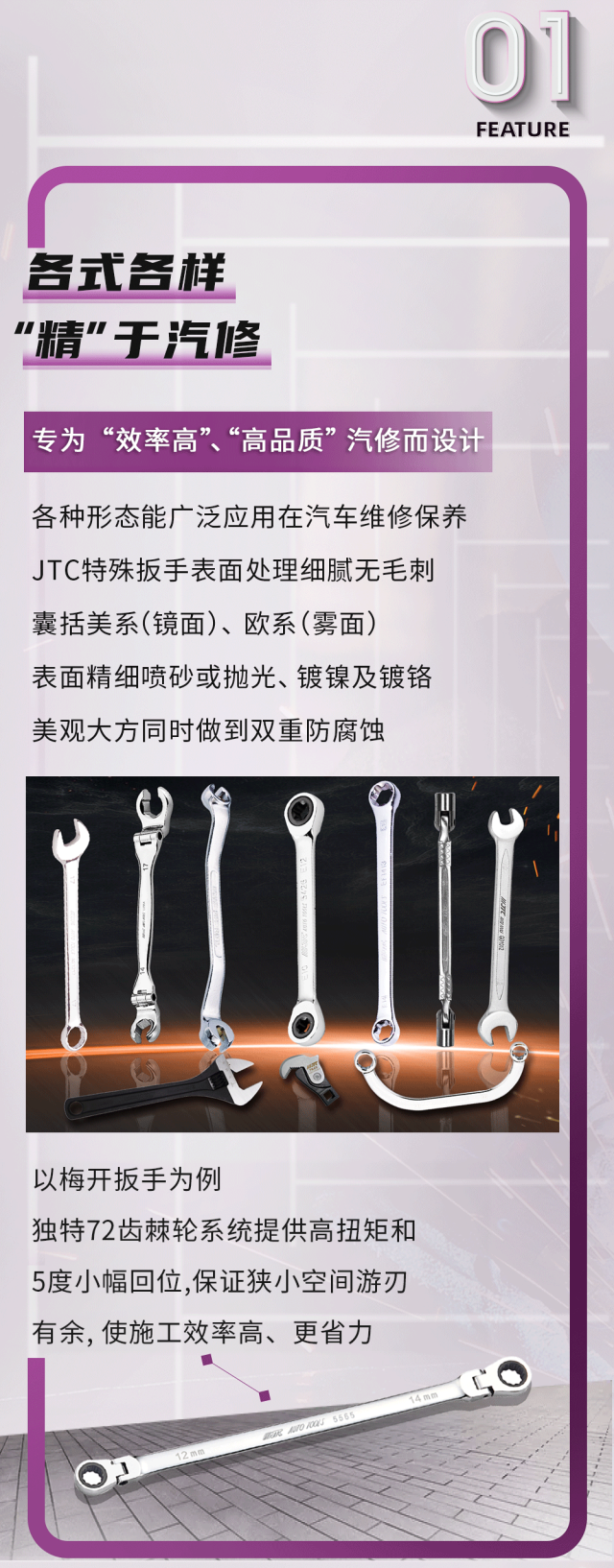 汽修工具 | 扳手先锋-JTC常规扳手