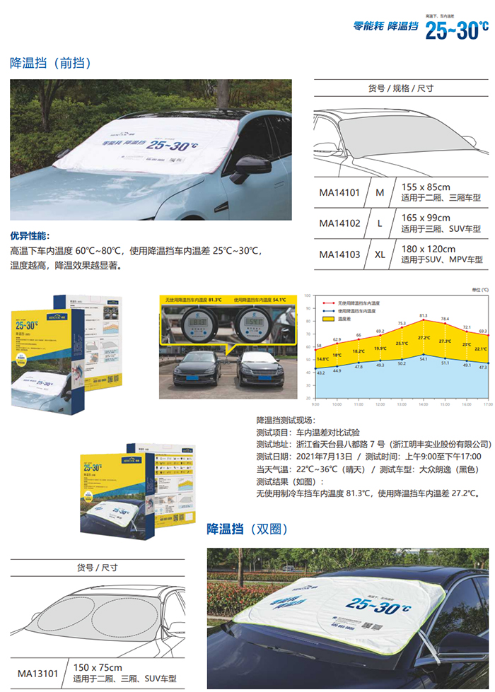 明丰黑科技降温车罩，为爱车带来清凉一夏