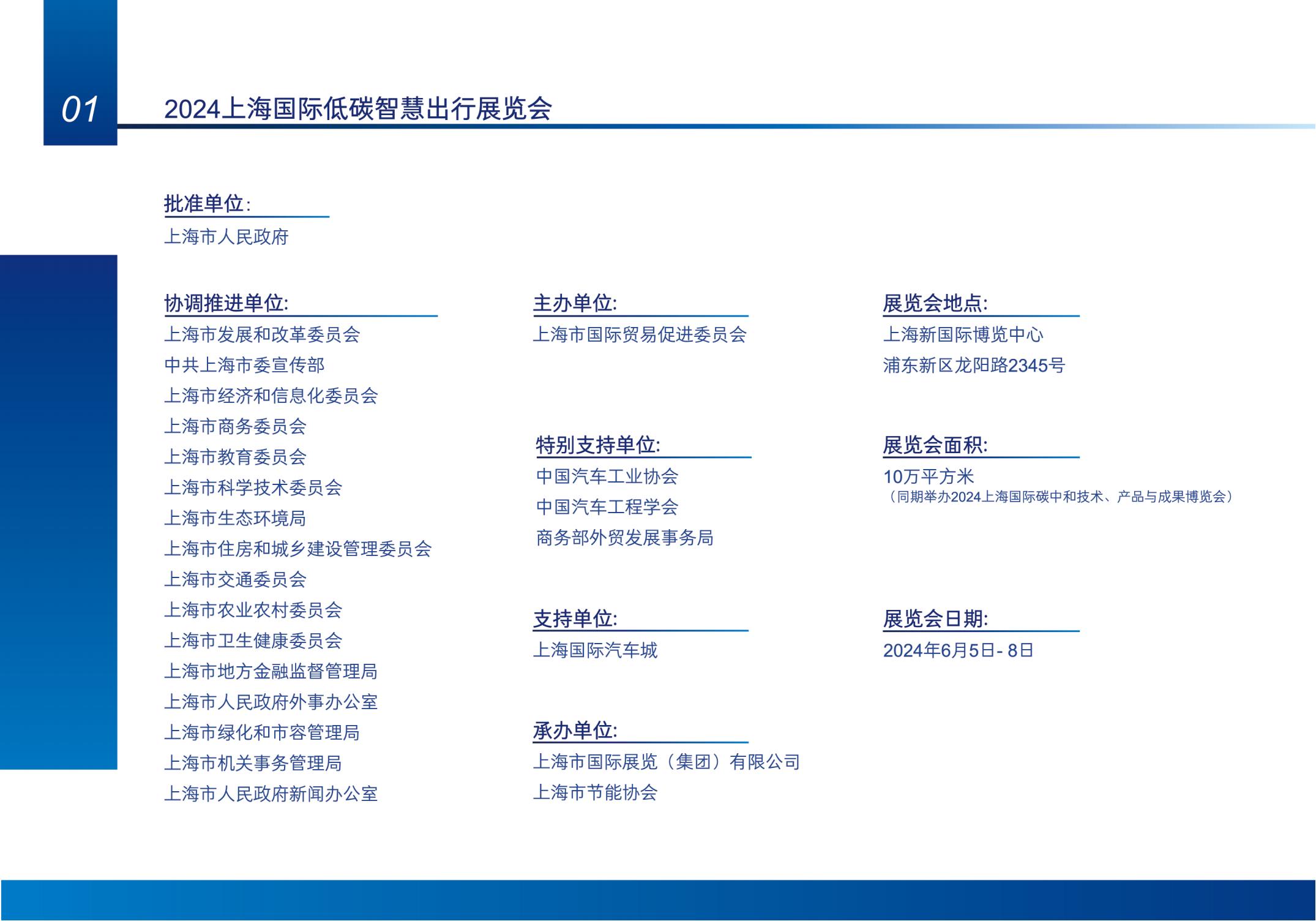 2024年6月5-8日丨2024上海国际低碳智慧出行展览会即将举办！