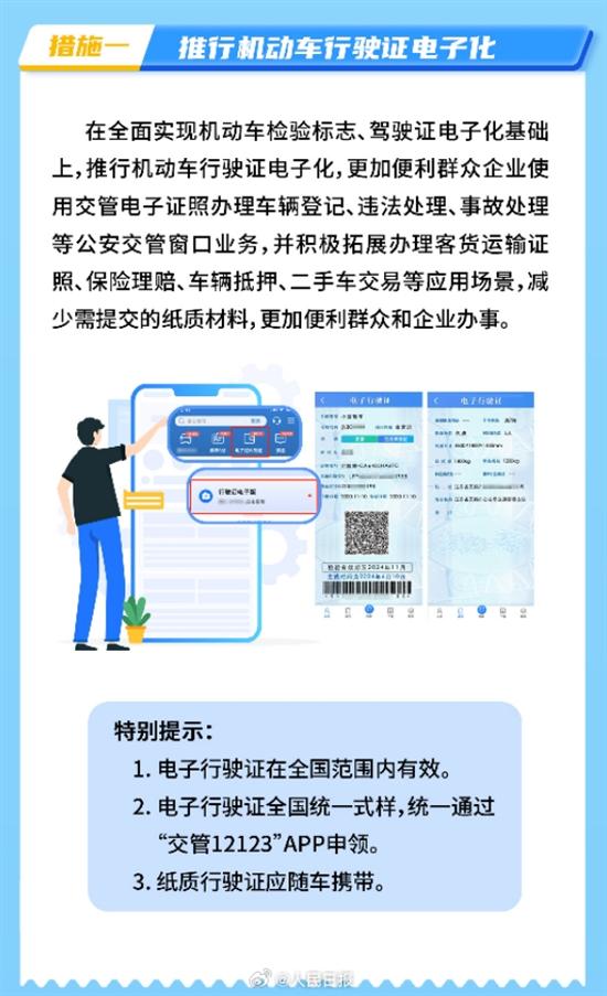 电子行驶证年底前全国推广 纸质版不能扔
