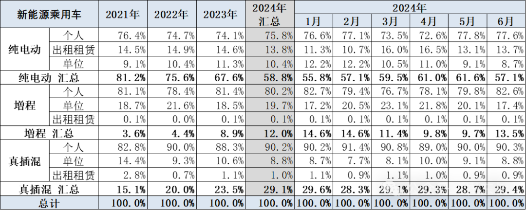 2024年6月新能源车区域市场分析